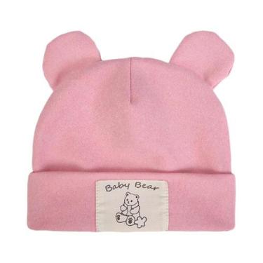 Imagem de Toucas Turbante Com Orelhas De Urso Para Bebês Em Cashmere Sintético P