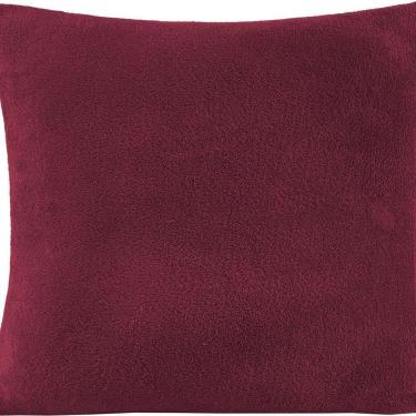 Imagem de Capa Almofada Veneza Manta Fleece 1 Peça 45cm X 45cm 100% Poliéster - Vinho