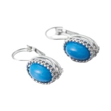 Imagem de Brincos De Gancho Dourados Com Cristal Oval Verde Para Mulheres, Joias