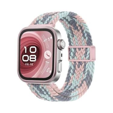 Imagem de Pulseira De Nylon Trançada Ajustável Para Huawei Watch Fit 3/4/4 Pro, 