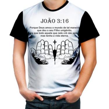 Imagem de Camiseta Colorida João 3 16 Jesus Te Ama 4k 1 - Kasubeck Store®, P