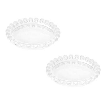Imagem de Kit 2 Pratos Cristal Chumbo Pearl 14cm Wolff Mesa Posta