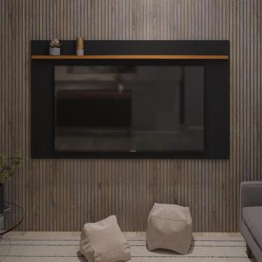 Imagem de Painel para tv até 70 polegadas astúrias 180 cm com prateleira decorat