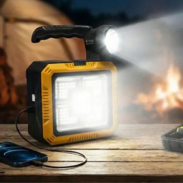 Imagem de Lanterna Portátil Solar Led Recarregável Para Trilha E Emergência - JA