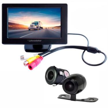 Imagem de Kit Monitor Roadstar 4,3 RS424BR 24V + Câmera Ré/Frontal RS224BR 24V -