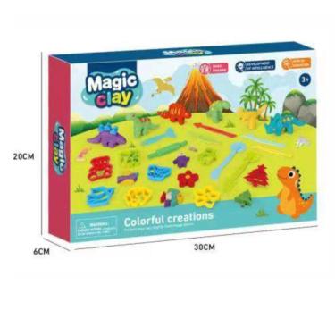 Imagem de Kit de Massinha de Modelar Infantil com Ferramentas e Moldes Transparente DDG Toys