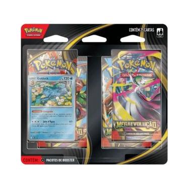 Imagem de Cartas Pokémon Mega Evolução com 25 Cards - Copag  - Golduck