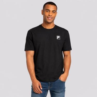 Imagem de Camiseta Fila Over Born In Biella Graphic Preta, GG