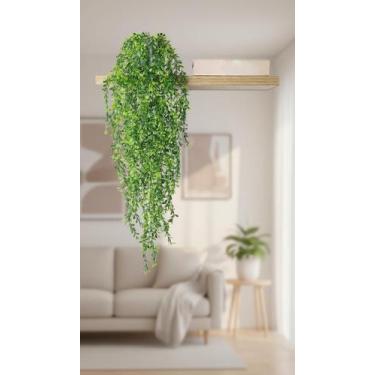 Imagem de Mini Eucalipto Pendente em Vaso Cinza 85cm - Congratulations Store