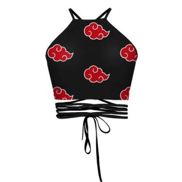 Imagem de Top Preto Sexy Para Mulheres, Fantasia De Cosplay Sasuke Akatsuki, Mai