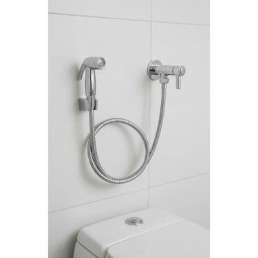 Imagem de 2x Ducha Higiênica Cromada 1/4 Volta ABS Conforto e Estilo - Congratul