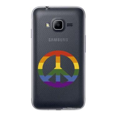 Imagem de Capa Case Capinha Samsung Galaxy J1 Mini Arco Iris Paz - Showcase