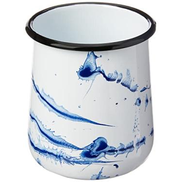 Imagem de Porta Utensílios Esmaltado Marmorizado Azul P - Ewel