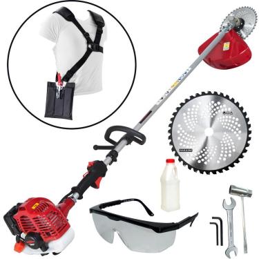 Imagem de Roçadeira Premium Kawashima KW2600T 25,4cc 2T á Gasolina Com Motor M2600 Robusta e Resistente Ideal Para Cortes Rápidos e Precisos