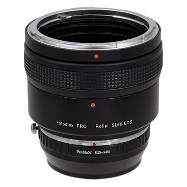 Imagem de Adaptadores de montagem de lente Fotodiox Pro, lentes da série Rolleiflex SL66 (Rollei SL66E, SL66X, SL66SE) para MFT (Micro-4/3, M4/3) montar câmera sem espelho (como OM-D E-M10, Lumix GH4 e BMPCC) )