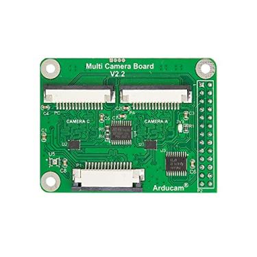 Imagem de Arducam Módulo adaptador de várias câmeras V2.2 para Raspberry Pi 5, 4B, compatível com módulo de câmera Rasperry Pi 3/V2/V1 e câmeras IMX477 de 12 MP