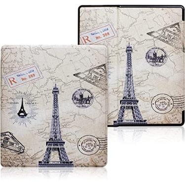 Imagem de Capa fina para Kindle Oasis 2017 9ª geração 2019 10ª geração Kindle Oasis – Capa impermeável com despertar/hibernação automática