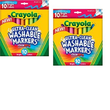 Imagem de (2 Pack) Crayola Ultraclean Broadline Bright Markers 10 count2