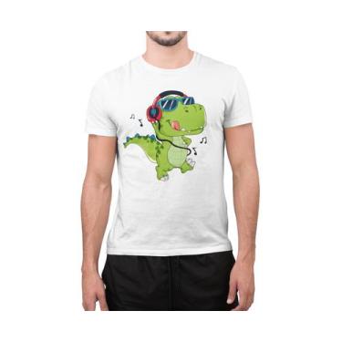 Imagem de Camiseta Masculina Street Dinossauro Green Desenho Gamer Skate - Pk Li