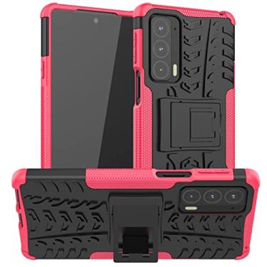 Imagem de For Motorola Edge 20 Tire Texture Shockproof TPU+PC Protective Case with Holder