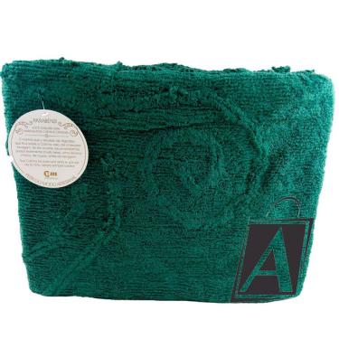 Imagem de Colcha Chenille Copacabana Queen Verde Pinho