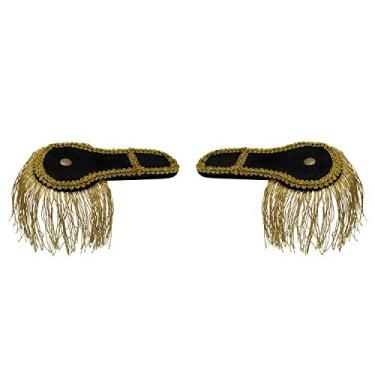 Imagem de Nicky Bigs Novelties Acessórios para fantasia Ringmaster de dragonas douradas com franjas