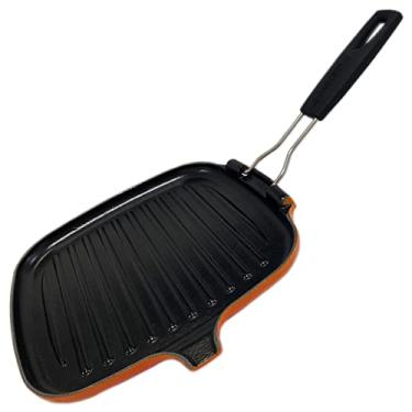 Imagem de Le Creuset Grelha Quadrada c/Cabo Removível Tradition Laranja