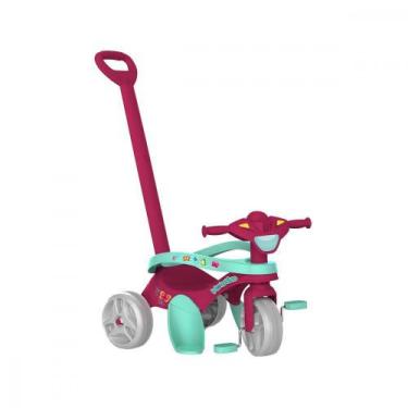 Triciclo infantil com empurrador E protetor 1-3 anos grand baby city-maral