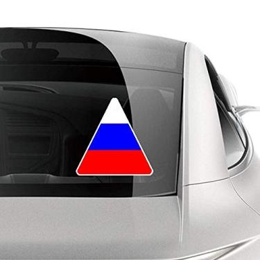 Imagem de DIYthinker Adesivo de carro com a bandeira nacional da Rússia para motocicleta e bicicleta