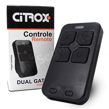 Imagem de Controle Remoto Citrox Dual Gate 4b 433 Mhz Linear Cx-7421