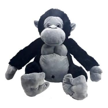 Imagem de Gorila Pelúcia Grande 60 Cm Preto - Fizzy Toys