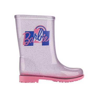 Imagem de Bota Galocha Barbie Raibow Glitter Infantil