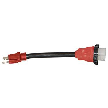 Imagem de Valterra Cabo adaptador destacável A10-1550DVP Mighty Cord de 30,48 cm com alça – 15 AM a 50 AF, vermelho (embalado)