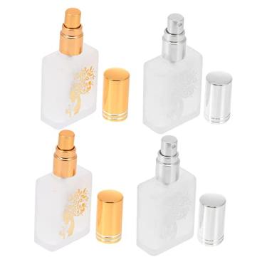 Imagem de STAHAD 4 Pcs frasco de perfume essence essendy perfume importados incensos decanter perfume frascos de perfume garrafas de vidro com tampa organizador de perfume recipiente