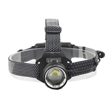Imagem de Farol de LED Com Escurecimento de Três Níveis TYPE C XHP50 Lâmpada Recarregável Com Zoom Telescópico Farol de LED para Corrida