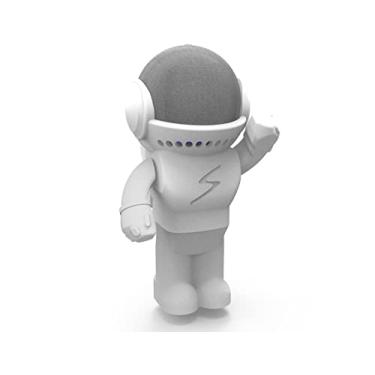 Imagem de Splin Suporte Stand De Mesa para Alexa Smart Speaker Echo Dot 5ª ou 4ª geração -Amazon- Robô Astronauta Astro Herói (branco)