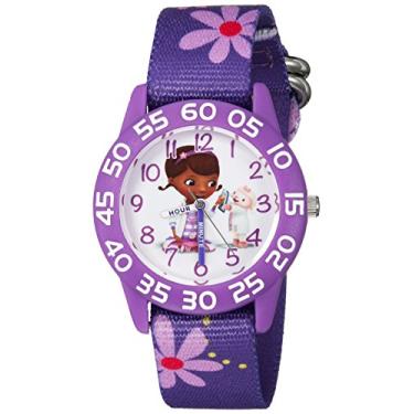 Imagem de DISNEY Relógio Analógico de Quartzo com Pulseira de Nylon para Meninas Doc McStuffins (Modelo: WDS000287)