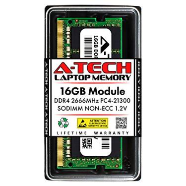 Imagem de A-Tech Substituição de 16GB RAM para Crucial CT16G4SFRA266 | DDR4 2666MHz PC4-21300 1,2V SODIMM Módulo de memória de 260 pinos