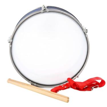 Imagem de Tambor de caixa de 13 "com alça de ombro, instrumento de percussão leve, instrumentos musicais para crianças, meninos e meninas, azul