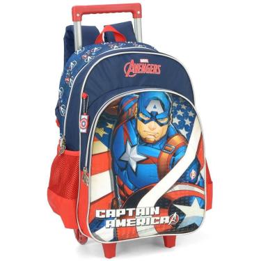 Imagem de Mochila de Rodinhas Com Alça Luxcel Avengers Azul