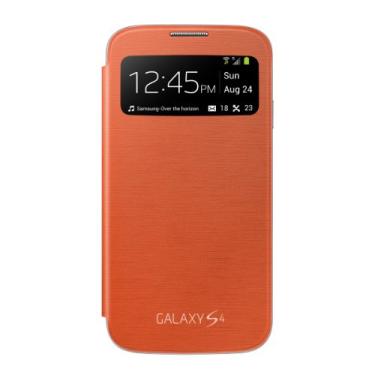Imagem de Capa flip para Samsung Galaxy S4 S-View (laranja) (descontinuada pelo fabricante)