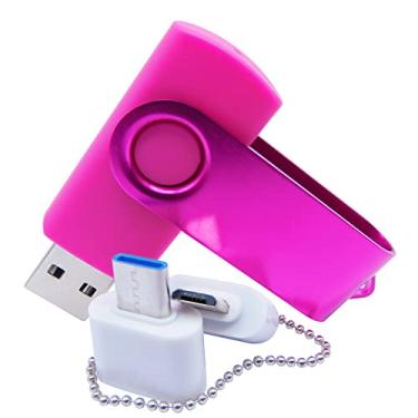Imagem de Pen drives USB de 2 GB pendrive pendrive com OTG e adaptador tipo-C/USB C (rosa)