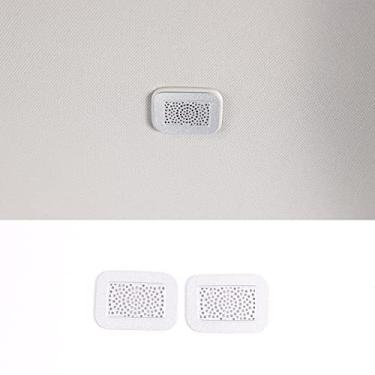 Imagem de LLKUANG Rede de alto-falante de teto de aço inoxidável adequada para Toyota Tundra 2022 2023 kit de rede de buzina de alto-falante interno de carro - 2 peças
