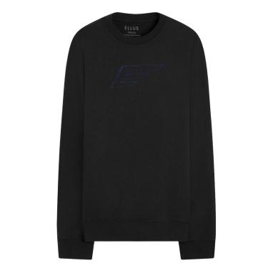 Imagem de Moletom Ellus Masculino Crewneck Maxi Blu Logo Preto-Masculino
