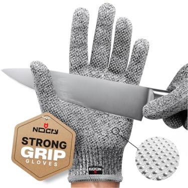 Imagem de (Medium) - NoCry Cut Resistant Gloves with Secure-Grip Microdots and Level 5 Cut Protection. Comfort-Fit. Food Grade, Size Medium. Includes Free eCookbook