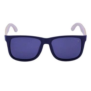 Imagem de Óculos De Sol Esportivo Justin Acetato Haste Madeira Polarizado Mackage - Fiji-Masculino