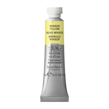 Imagem de Winsor & Newton Tinta profissional para aquarela, tubo de 4,8 g, amarelo Winsor