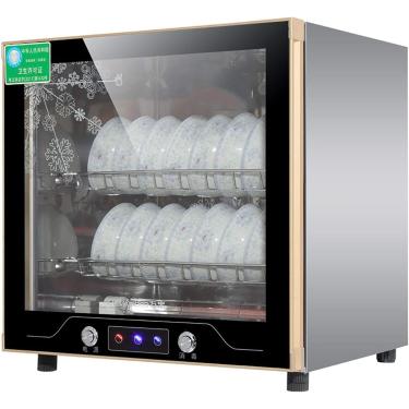 Imagem de Esterilizador antivírus de alta temperatura, esterilizador de ar quente Armário vertical doméstico comercial utensílios de mesa de aço inoxidável pendurado na parede