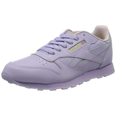 Imagem de Reebok Classic Leather Metallic Girls Sneakers Purple