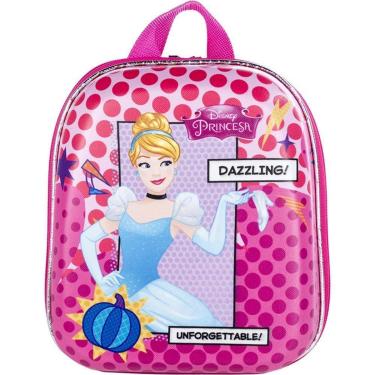 Imagem de Mochila Pequena Maxtoy 3D Princesa Cinderela Rosa-Feminino